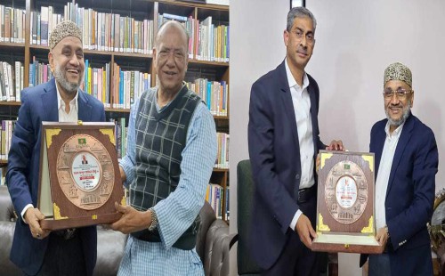 ২ মন্ত্রীর সাথে হাজী আলাউদ্দিনের সৌজন্য সাক্ষাৎ