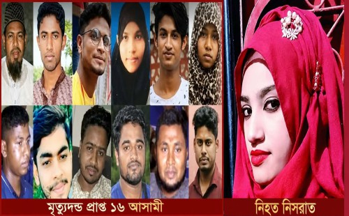 আলোচিত নুসরাত হত্যা মামলা  মৃত্যুদণ্ডপ্রাপ্ত আসামীদের ডেথ রেফারেন্স শুনানি