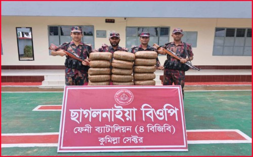 ফেনীতে ভারতীয় শাড়ি-লেহেঙ্গা ও ৩০ কেজি গাঁজা জব্দ